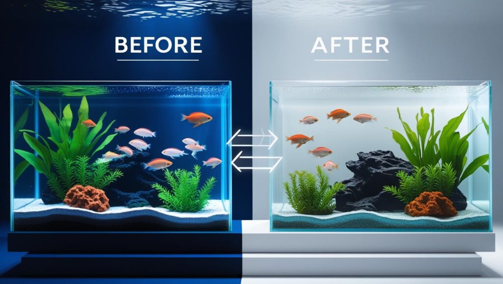 Aquarium with White Background