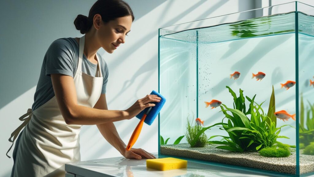 Aquarium with White Background