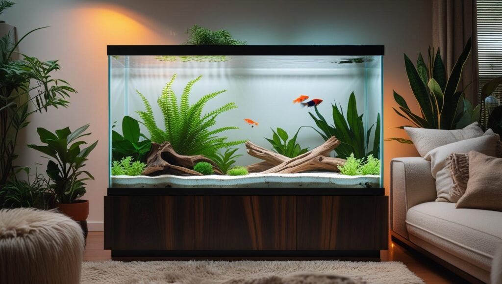 Aquarium with White Background