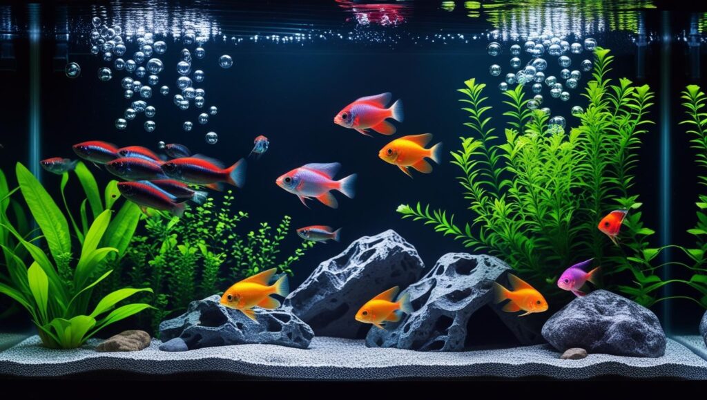 Painted Aquarium Background