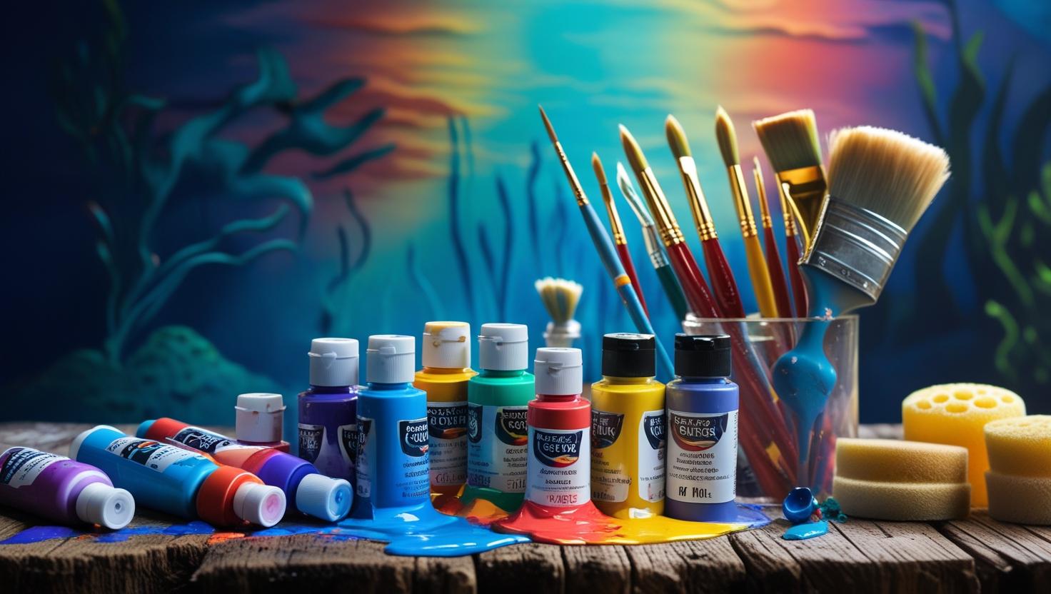 Painted Aquarium Background