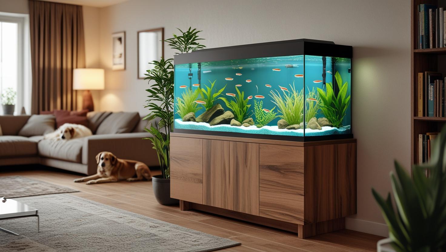 Blue Vinyl Aquarium Backgrounds