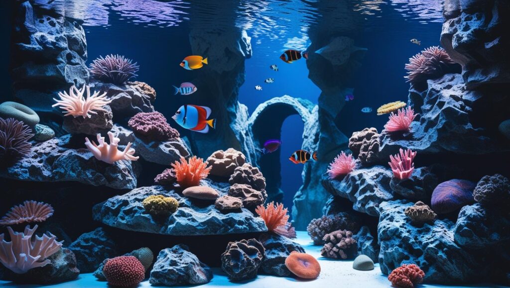 aquarium rock decor