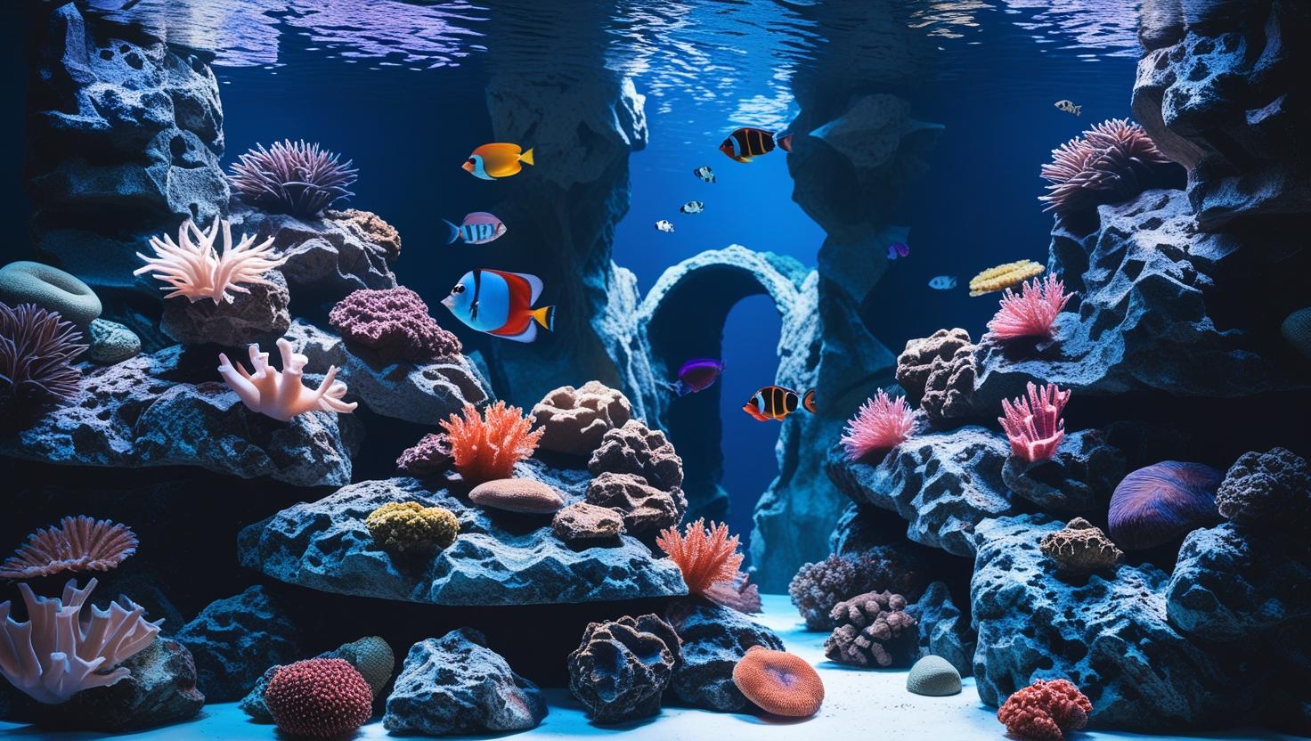 aquarium rock decor