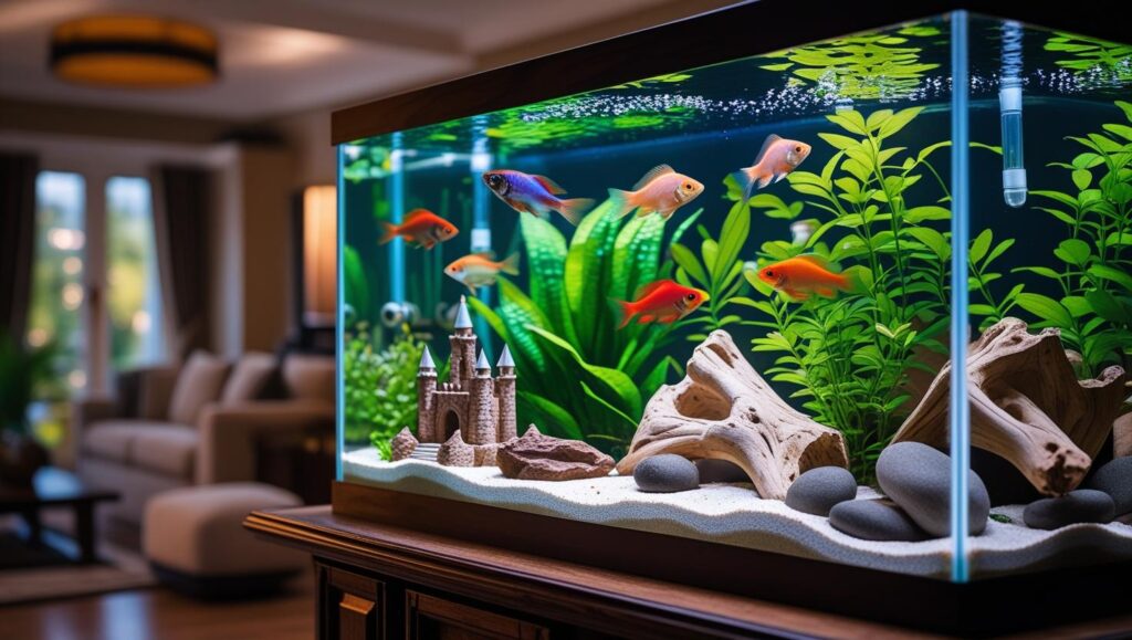 how to remove algae from aquarium decorations