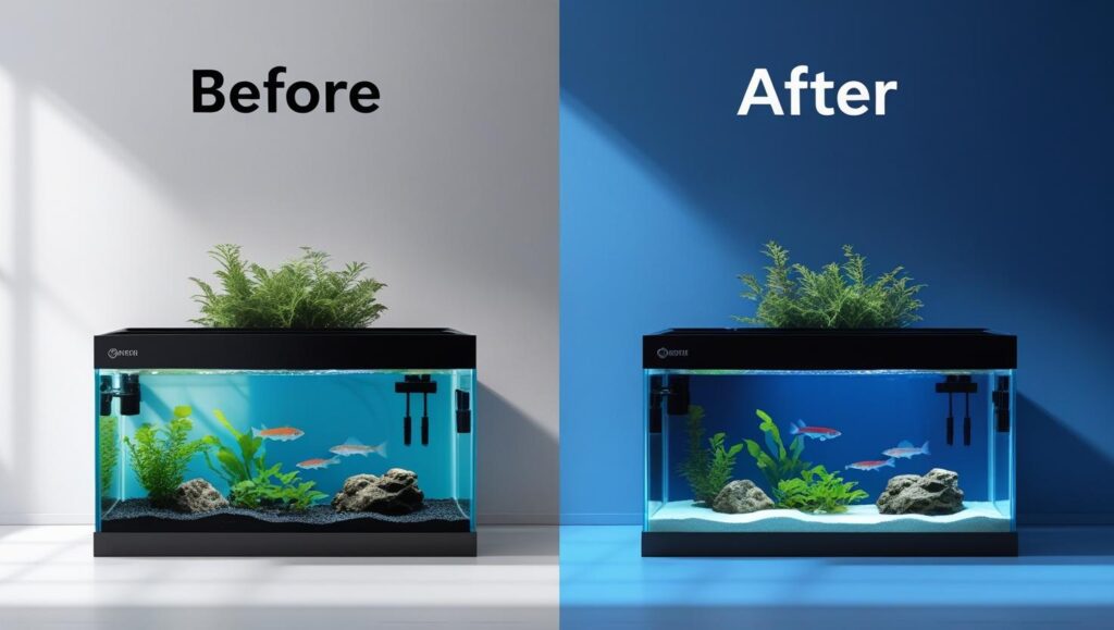 Blue Vinyl Aquarium Backgrounds