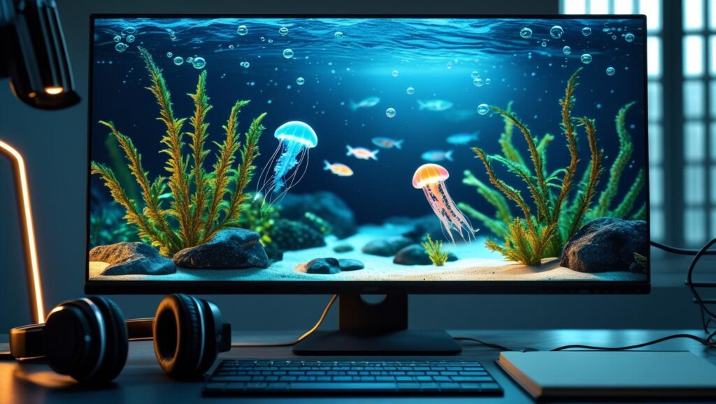 Aquarium Computer Background