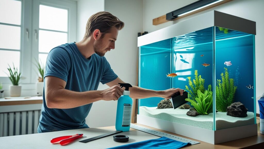 Blue Vinyl Aquarium Backgrounds